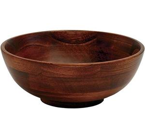 Bol en bois artisanal, idéal pour les salades, les fruits et les collations. Bol de service en bois naturel pour la maison et les restaurants à prix avantageux. - Product Image 2
