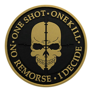 Professional Manufactured <b>Top</b> Selling Rubber <b>Skull</b> Embroidered Patch Custom Processing Eco-Friendly Iron-On Felt Fabric Clothing - Product Image 3