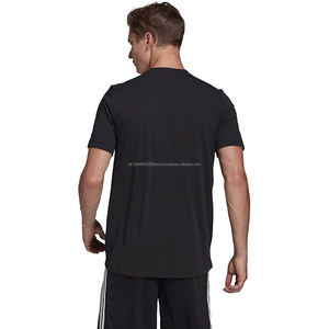 Camisetas de Cuello Redondo para Hombre, de Alta Calidad, de Algodón y Fibra de Bambú, Transpirables, Formales, Holgadas, de Manga Corta, para Fitness, con Diseño Sólido - Product Image 5