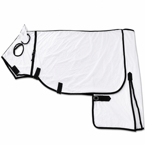 Summer Horse Flag Hybrid Rug Combo Attached Hood Ripstop Mesh Blanket Cotton Manufactured Equine Riding House Kanpur India - Product Image 5