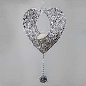 <b>Star</b> Shape Iron Metal Hanging Tea <b>Light</b> Candle Holder With Embossing Printing For Christmas Home Decoration - Product Image 4