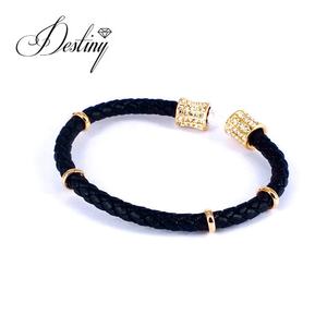 Pulsera Daisini con Cristales de <span class=keywords><strong>Swarovski</strong></span>, Chapada en Oro de 18K, Pulsera Única para Mujer - Product Image 2