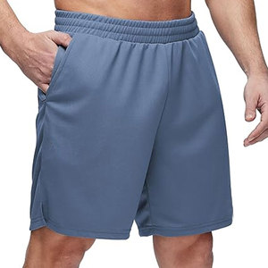Men's Solid Casual Mid Waist Training Mesh Shorts High Quality Quick Dry Customizable 2026 - Product Image 1