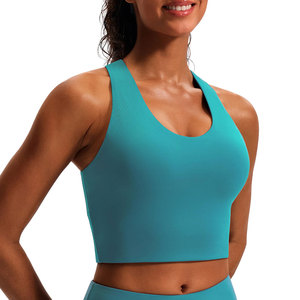 Sujetador deportivo con espalda cruzada inspirado en las tendencias, con soporte cómodo y material transpirable para entrenamiento deportivo. - Product Image 1
