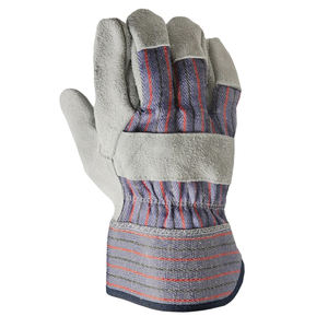 Guantes de trabajo de cuero vacuno OEM, guantes de seguridad de dedo completo, resistentes al fuego, para mecánicos, para adultos - Product Image 2