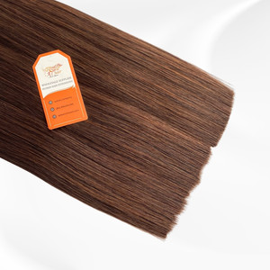 Extensiones de cabello humano estilo recto Remy ruso trama atada a mano cabello vietnamita crudo - Product Image 4