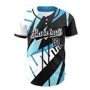 Último Modelo de Camiseta de Béisbol Personalizada para Hombre, Transpirable, Absorbente de Humedad, 100% Poliéster, Ropa Deportiva para Adultos, Diseño de Logotipo Personalizado - Product Image 4
