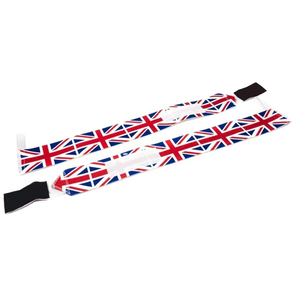 Bandes de maintien de poignet unisexes personnalisables avec logo par sublimation, en matériau élastique, pour la protection des mains et le soutien des poignets lors de la musculation - Product Image 2