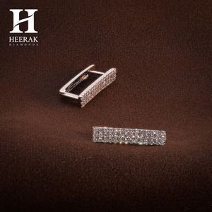 Clous d'oreilles rectangulaires élégants sertis de diamants, bijoux en diamants certifiés en gros pour femmes - Product Image 6