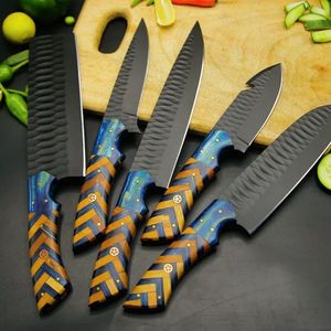 Ensemble de couteaux de chef de qualité supérieure avec lames de coupe en acier inoxydable pour cuisines domestiques et commerciales Cuisine professionnelle - Product Image 2
