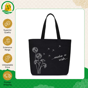 Sac fourre-tout en coton biologique de qualité supérieure pour usage quotidien, sac messager en toile écologique de style bohème avec poignée intégrée - Product Image 4
