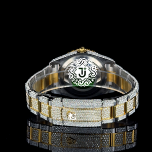 Reloj de Lujo Hip Hop con Diamantes Moissanite de Alta Demanda, Totalmente Cubierto de Diamantes con Claridad VVS, Acero Inoxidable, Disponible a Precio de Fábrica - Product Image 4