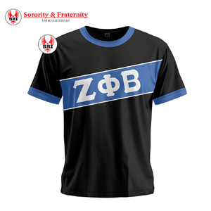 เสื้อยืดฤดูร้อนปักตัวอักษรกรีกสำหรับผู้หญิงของสมาคมเซต้า ฟี เบต้า |   สั่งทำพิเศษ ผ้าฝ้าย 100% เป็นมิตรกับสิ่งแวดล้อม ระบายอากาศได้ดี - Product Image 4