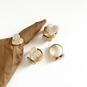 Luxury Gold Metal Sea Life Napkin <b>Rings</b> Set Handcrafted Brass Sea <b>Turtle</b> Starfish And Scallop Shell Napkin Holders For Weddings - Product Image 4