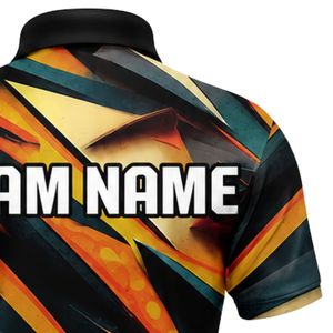 เสื้อโปโลฟุตบอลสีส้มดำสำหรับผู้ชาย เสื้อทีมระบายอากาศได้ดี ชุดกีฬาน้ำหนักเบา สำหรับการแข่งขันและการฝึกซ้อม - Product Image 3