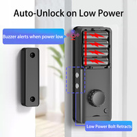 Cerradura Inteligente Invisible YX10 Compatible con Tuya para la Nube, Control por Tarjeta IC y Aplicación, Control Remoto Opcional, Seguridad para Puertas de Vidrio