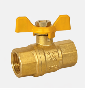 Robinet à bille en laiton C-Way 1/2'' avec filetage femelle, commande manuelle du débit d'eau, poignée OEM, pour usage domestique et cuisine - Product Image 3