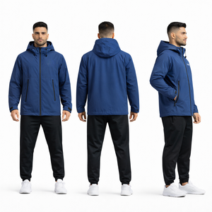 Chaqueta Iridiscente con Capucha para Hombre y Mujer, Resistente al Agua y al Viento, Estilo Moderno - Product Image 3