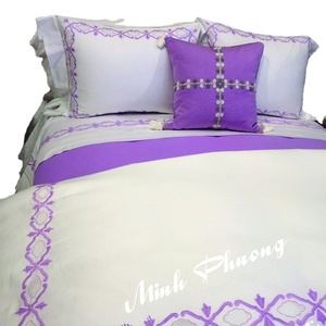 Ropa de cama bordada fresca de Vietnam, juego elegante y duradero, producto caliente - Product Image 1