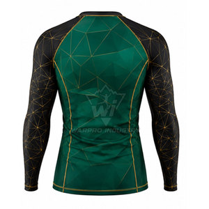 Customized Long Sleeve Rash Guard <b>for</b> <b>Men</b> <b>Compression</b> Fit Lightweight Athletic Training <b>Shirt</b> with Stretch Fabric - Product Image 3