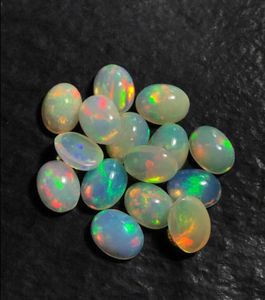 Opale éthiopienne de qualité supérieure, forme ovale, cabochons d'opale éthiopienne naturelle. - Product Image 4
