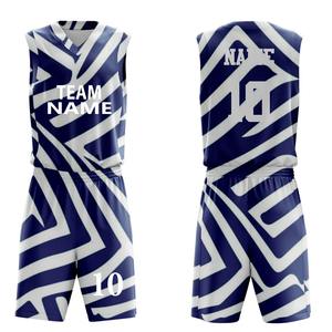 Tenue de basketball personnalisée pour hommes, kit d'équipe de club, nouveau design, uniforme de basketball respirant avec faible MOQ - Product Image 3