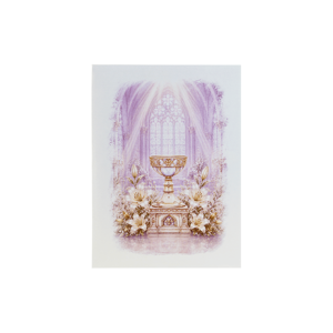 Carte de vœux 3D personnalisée avec ange, pour première communion, invitation de baptême, carte de baptême, cadeau de bénédiction religieuse - Product Image 3