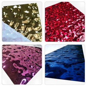 Tôles ondulées en acier inoxydable <span class=keywords><strong>304</strong></span> 316 de différentes couleurs pour la décoration architecturale haut de gamme - Product Image 3