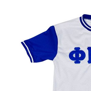 Maillot de baseball blanc Phi Beta Sigma pour hommes – Coupe confortable, qualité supérieure, vêtements de fraternité grecque, tenue athlétique décontractée - Product Image 5