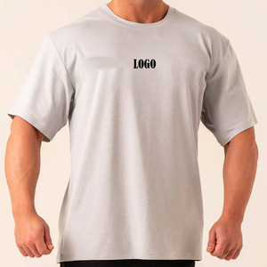 Camiseta de Manga Corta con Cuello Redondo para Hombre, Color Azul Claro, 100% Algodón Jersey, Corte Regular, Color Sólido, Estilo Casual, Logotipo Estampado en la Parte Delantera - Product Image 4