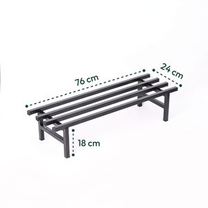 Support de plante minimaliste moderne en métal, support carré suspendu, résistant à la rouille, revêtement en poudre noire, support pour fleurs et plantes vertes - Product Image 4