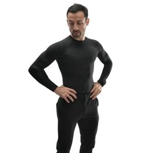 Camiseta Deportiva de Compresión de Manga Larga para Hombre, Ajustada, Elástica, para Entrenamiento, Gimnasio, Running, Ejercicio, Ropa Deportiva de Alto Rendimiento - Product Image 1