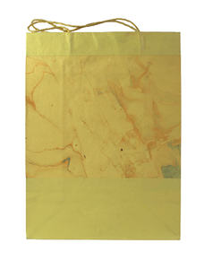 Bolsa de Papel de Arte Personalizada de Estilo Moderno, Hecha a Mano con Algodón Reciclado, para Regalos y Manualidades, con Estampado de Mármol en Toda la Superficie y Asas a Juego - Product Image 2