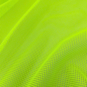 100% Polyester huỳnh quang phản chiếu Neon màu vàng lưới vải cho lót may mặc thoáng khí và vật liệu mềm - Product Image 2