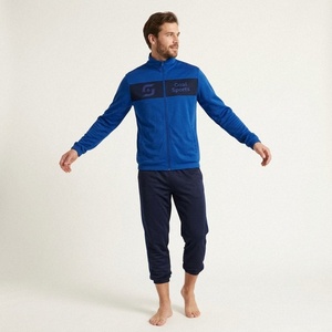 Ensemble d'entraînement d'hiver confortable et respirant pour femme, veste coupe-vent en polaire unie avec fermeture éclair et pantalon de survêtement pour la course et le sport - Product Image 1