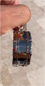 Pendentif photo rond grande taille 2025 entièrement serti de pierres, collier commémoratif pour hommes et femmes - Product Image 4