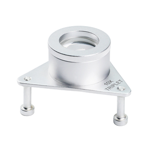 Loupe à bijoux à triple lentille 10X avec trépied pliable, loupe portative mains libres, outil professionnel pour la classification des pierres précieuses et des pièces de monnaie - Product Image 1