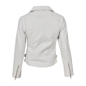 Nouvelle arrivée : veste en cuir véritable respirante pour femme, logo personnalisé, motif uni, rembourrage en coton teint, hiver - Product Image 2