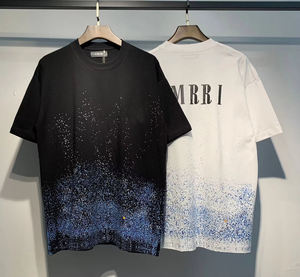 Men's & Women's Starry Scatter <b>Rhinestone</b> T-Shirt 2026 Jet Black Regular Fit Silver Sparkle Crystal Streetwear <b>Top</b> HD - Product Image 5