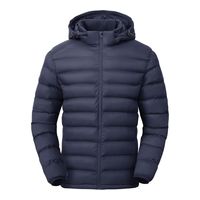 Blouson matelassé pour homme, style contemporain, léger et chaud, avec deux poches frontales, uniforme d'équipe promotionnel, nouvelle arrivée 2026