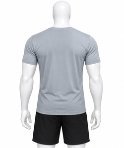 Wholesale <b>Men's</b> Summer New Arrival Casual <b>T</b>-<b>Shirts</b> 100% Cotton Front Logo Heavyweight Eco-Friendly Breathable Solid Color - Product Image 4