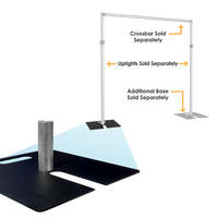 Salon professionnel W15m xH3m tuyau réglable et drapé kit de support de toile de fond robuste cadre en aluminium pour la décoration d'événements de fête de mariage