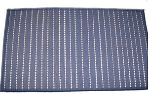 Striped Woven jute <b>Table</b> Mat in <b>Green</b> and Blue Shades bamboo designer dining <b>table</b> mats and <b>runners</b> 4 seater - Product Image 2