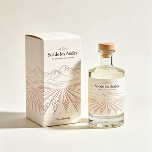 Caja Plegable de Papel con Impresión UV Directa de Fábrica para Almacenamiento Minorista de <span class=keywords><strong>Pisco</strong></span> Sudamericano Aromático - Product Image 3