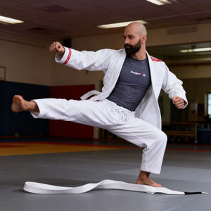 Conjunto de Gi de Artes Marciales para Hombre, Personalizado con Logotipo, Impresión Serigráfica, 100% Algodón, Ligero/Ecológico, Duradero, Logotipo Frontal - Product Image 2