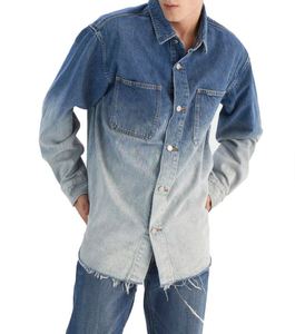 Camisas de Mezclilla para Hombre LUXE ATTIRE INDUSTRY, Casuales, de Algodón, Lavado Ácido, a Cuadros, Ecológicas, Cómodas, de Corte Relajado, Moda Moderna - Product Image 2