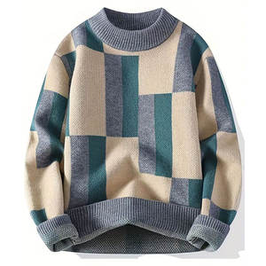 Custom Men's Vintage Wool Knitted <b>Cardigan</b> <b>Sweater</b> Anti-Pilling Breathable Long Sleeve Winter Front Logo - Product Image 6