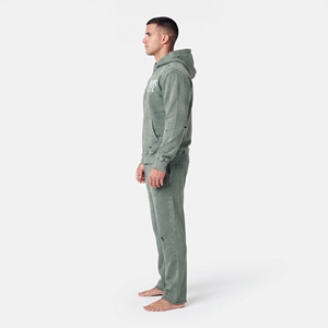 Wholesale Men's Distressed <b>Vintage</b> <b>Tracksuit</b> Acid Wash Hoodie Wide Leg Sweatpants Set Casual Streetwear Matching Two Piece - Product Image 3