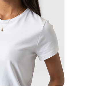 Camiseta de Verano para Mujer, Personalizada, de Alta Calidad, Estética, con Estampado de Letras, Cuello Redondo, Ajustada, Nueva Moda - Product Image 3