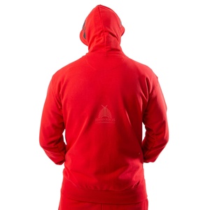 Sudadera con capucha personalizable de 100% algodón mezclado con cremallera de cara completa para hombres de gran tamaño pesado GSM manga larga transpirable cremallera completa con capucha - Product Image 5